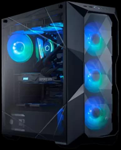 کیس گیمینگ Cooler Master مدل MasterBox TD500 Crystal
