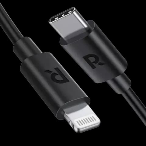کابل شارژ 2 متری Type-C به Lightning  راوپاور مدل RP-CB1020