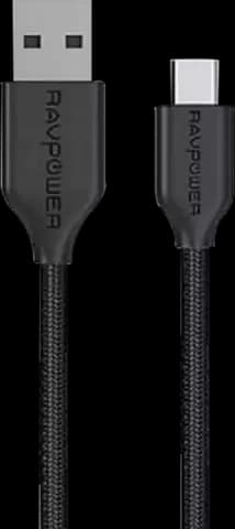 کابل شارژ 90 سانتی متری USB به RAVPOWER MICRO USB مدل RP-CB016