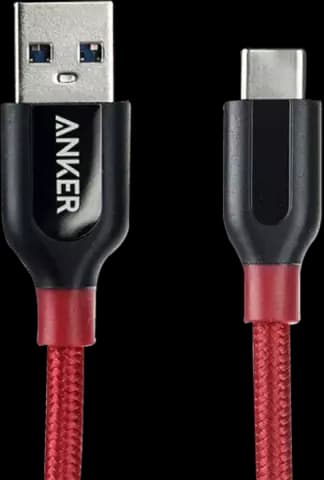 کابل شارژ 0.9 متری USB به ANKER TYPE C مدل POWERLINE PLUS A8168