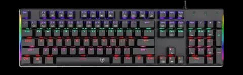 کیبورد سیمی گیمینگ T-DAGGER مدل Pavones T-TGK319 با سوییچ آبی
