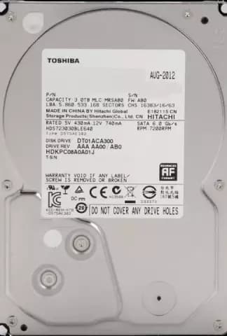هارد اینترنال 3ترابایت Toshiba مدل DT01ACA300