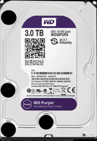 هارد اینترنال 3ترابایت WD مدل PURPLE SURVEILLANCE WD30PURX