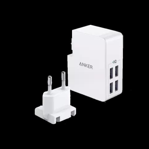شارژر USB دیواری ANKER مدل POWERPORT LITE 4 PORT