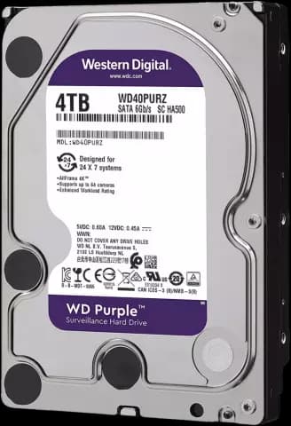 هارد اینترنال 4 ترابایت WD مدل Purple Surveillance WD40PURZ 