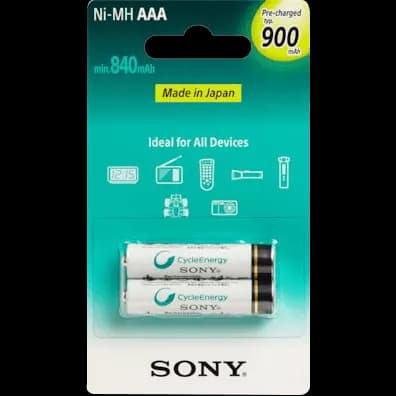 باتری نیم قلمی قابل شارژ SONY ظرفیت 900 ملی آمپر ساعت