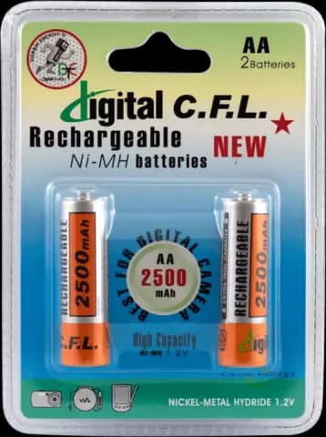 باتری قلمی قابل شارژ DIGITAL C.F.L ظرفیت 2500 ميلی آمپر ساعت