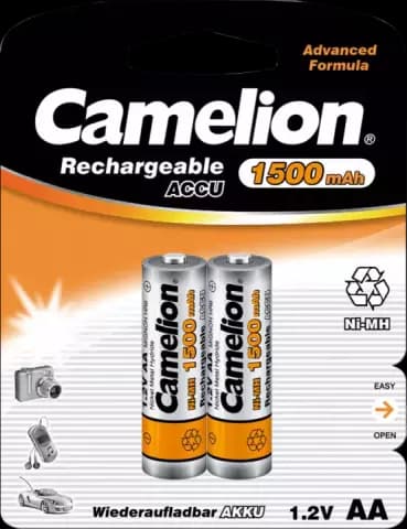 باتری قلمی قابل شارژ CAMELION ظرفیت 1500 میلی آمپر ساعت