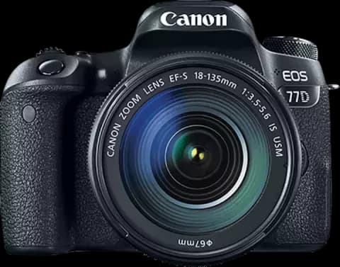 دوربین عکاسی با لنز 135-18 میلی متری Canon مدل EOS 77D