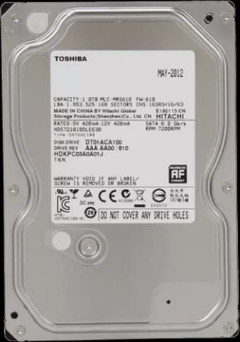 هارد اینترنال 1ترابایت Toshiba مدل DT01ACA100