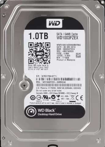 هارد اینترنال 1ترابایت WD مدل BLACK WD1003FZEX