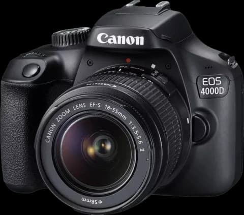  دوربین عکاسی CANON مدل EOS 4000D با لنز 55-18 میلی متر f/3.5-5.6 IS II