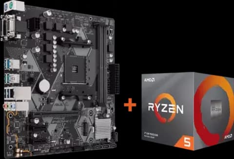 باندل مادربرد ASUS PRIME B450M-K به همراه پردازنده  AMD RYZEN 5 3600X