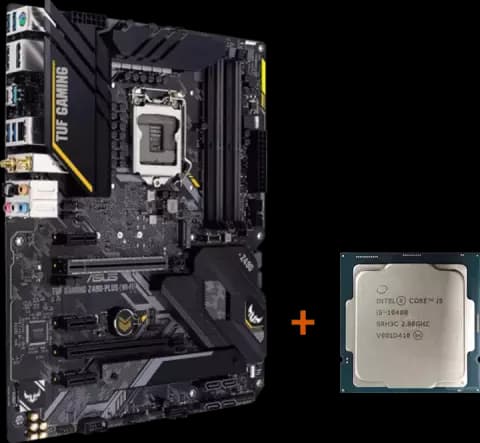 باندل مادربرد ASUS TUF GAMING Z490 PLUS WIFI به همراه پردازنده INTEL CORE I5 10400