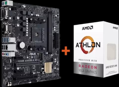 باندل مادربرد ASUS PRIME A320M-C R2.0 به همراه پردازنده AMD ATHLON 3000G