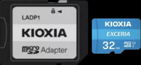 مموری کارت 32 گیگابایت KIOXIA مدل EXCERIA کلاس 10 استاندارد UHS-I U1 همراه با آداپتور