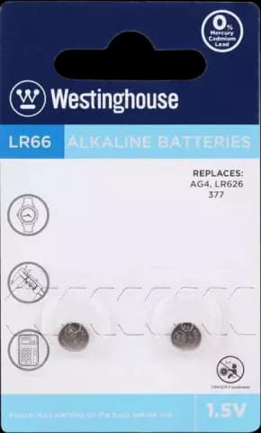 باتری سكه ای WESTINGHOUSE مدل ALKALINE LR66