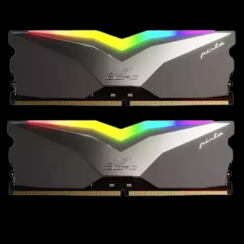 رم دسکتاپ (16GB*2) 32 گیگابایت OCPC مدل PISTA RGB DDR5 6000MHz