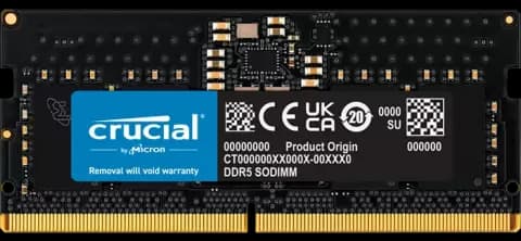 رم لپ تاپ 8 گیگابایت Crucial مدل CT8G48C40S5 DDR5 4800MHz