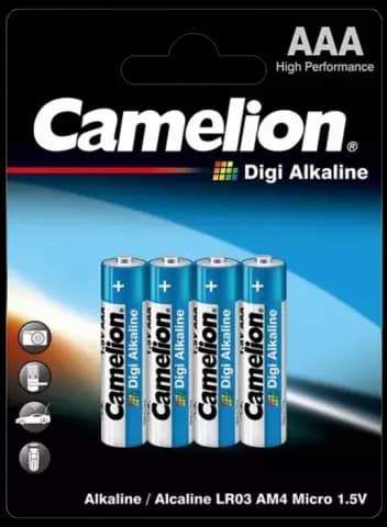 باتری نیم قلمی Camelion مدل  LR03-BP4DG