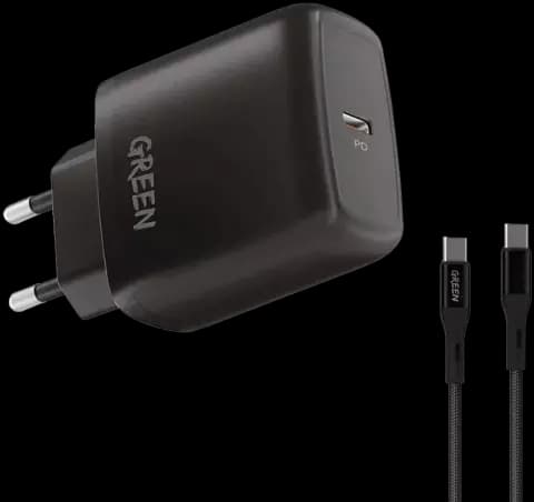 شارژر دیواری Green مدل GN20EUCCBK به همراه کابل USB Type-C