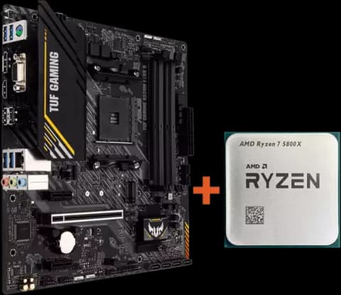 باندل مادربرد Asus TUF A520M-Plus II Gaming به همراه پردازنده AMD Ryzen 7 5800X