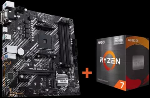 باندل مادربرد Asus Prime B550M-K به همراه پردازنده AMD Ryzen 7 5700G