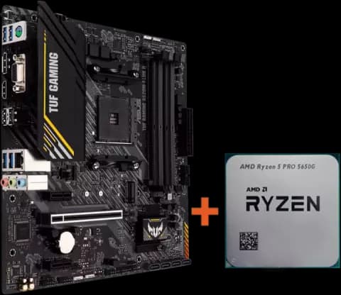 باندل مادربرد Asus TUF Gaming A520M-Plus II به همراه پردازنده AMD Ryzen 5 Pro 5650G