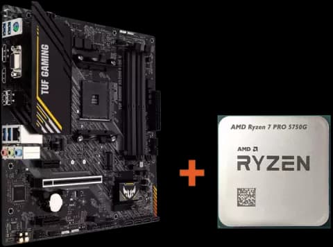 باندل مادربرد Asus TUF Gaming A520M-Plus II به همراه پردازنده AMD Ryzen 7 Pro 5750G