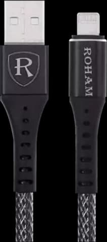 کابل شارژ 1.2 متری USB به Lightning رهام مدل RO-68