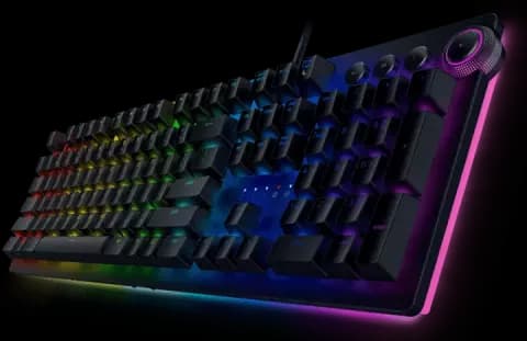 کیبورد سیمی گیمینگ Razer مدل Huntsman Elite با سوییچ بنفش
