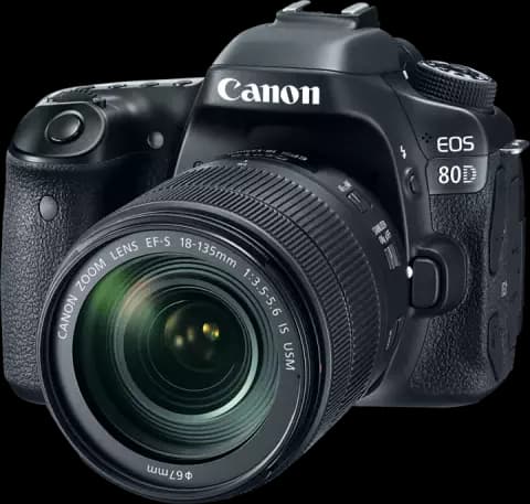 دوربین عکاسی Canon مدل EOS 80D  با لنز 135-18 میلی متری