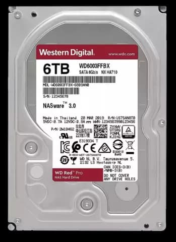 هارد اینترنال 6 ترابایت WD مدل Red Pro WD6003FFBX 