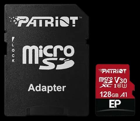 مموری کارت 128 گیگابایت Patriot مدل EP microSDXC کلاس 10 استاندارد UHS-I U3