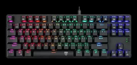 کیبورد سیمی گیمینگ T-Dagger مدل Bora T-TGK315 با سوییچ قرمز
