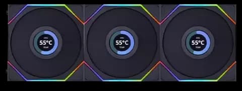 فن کیس  Lian Li مدل  UNI FAN TL LCD 120 REVERSE BLADE
