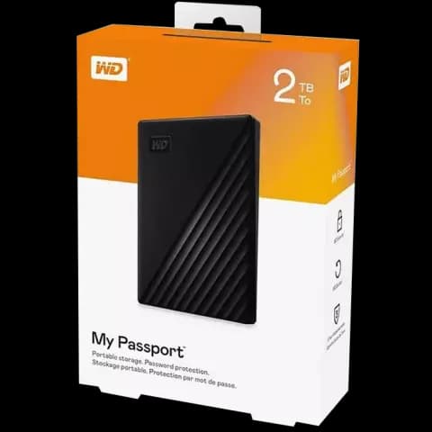 هارد اکسترنال 2 ترابایت WD مدل MY PASSPORT WDBYVG0020BBK