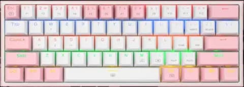کیبورد سیمی گیمینگ Redragon مدل FIZZ K617 RGB با سوییچ قرمز