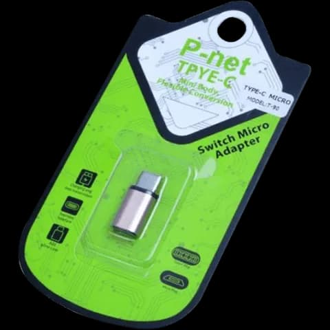 تبدیل MICRO USB به P-NET TYPE C مدل T-90