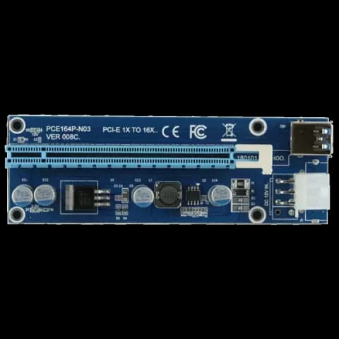 رایزر گرافیک PCI-E 1X به 16X مدل VER 008C