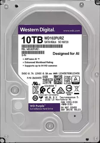 هارد اینترنال 10 ترابایت WD مدل SURVEILLANCE PURPLE WD102PURZ 