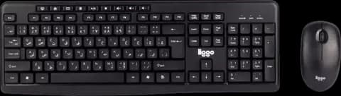 کیبورد و موس بی سیم Liggo مدل KW807
