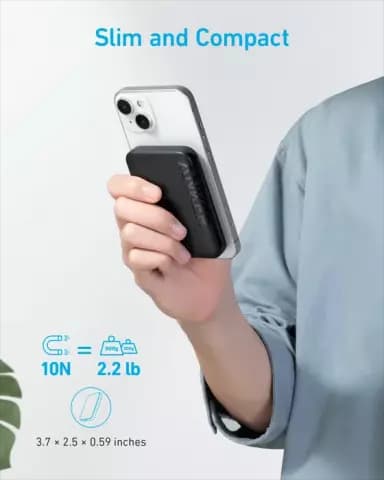 پاوربانک 5000 میلی آمپر ساعت Anker مدل PowerCore 5K 321 MagGo Battery A1616