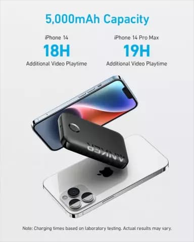 پاوربانک 5000 میلی آمپر ساعت Anker مدل PowerCore 5K 321 MagGo Battery A1616