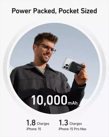 پاوربانک 10000 میلی آمپر ساعت Anker مدل PowerCore 10K (MagGo) A1654