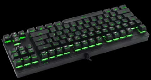 کیبورد سیمی گیمینگ T-Dagger مدل Corvette T-TGK302 با سوییچ قرمز