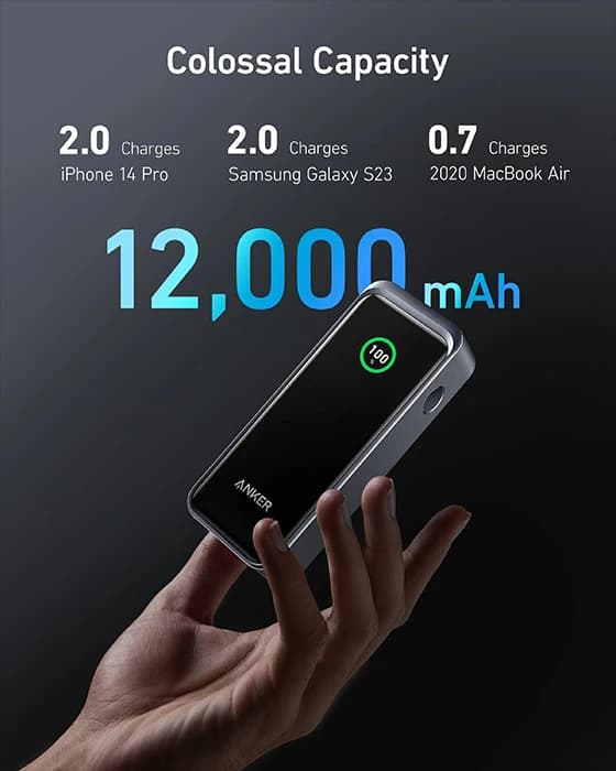 پاوربانک 12000 میلی آمپر ساعت Anker مدل Prime A1335