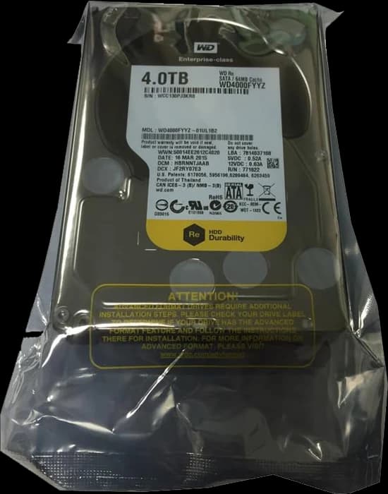 هارد اینترنال 4 ترابایت WD مدل Black WD4000FYYZ
