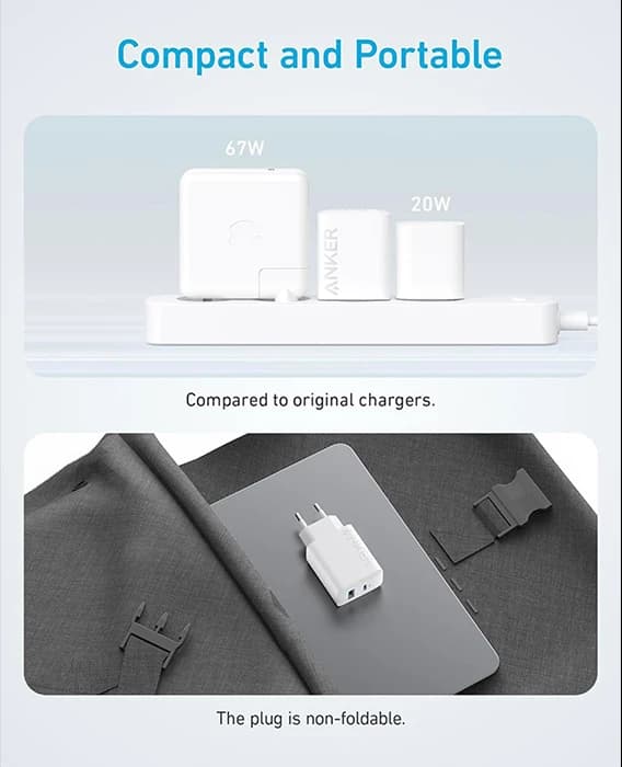 شارژر دیواری Anker مدل Charger 20W B2348G21 به همراه کابل Type-C