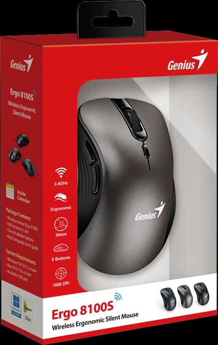 موس بی سیم Genius مدل Ergo 8100S